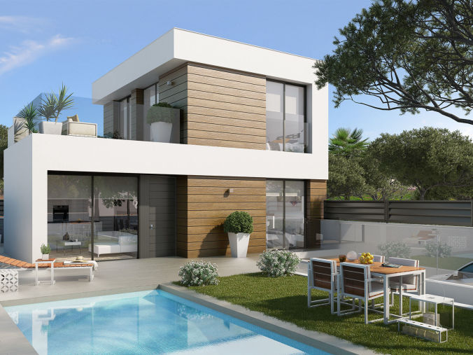 Brand new complex of in total 23 detached villas, located at only 8 minutes walking from the beach in El Campello - Alicante  starting from 299.900 € Brand new complex of in total 23 detached villas, located at only 8 minutes walking from the beach in El Campello - Alicante  starting from 299.900 €
